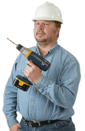 Man with a drill