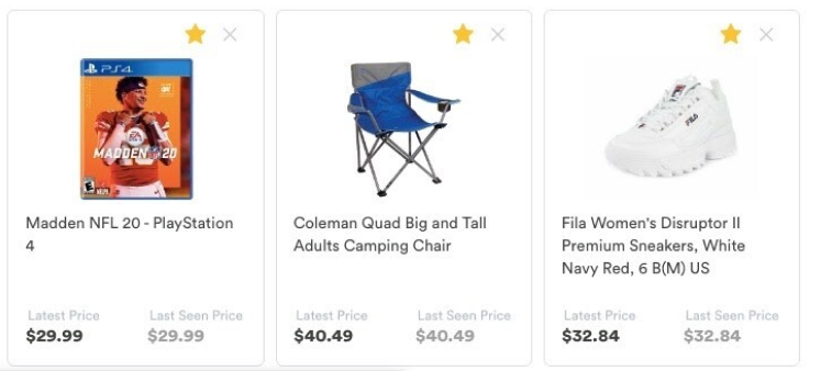 Capital One Shopping watchlist